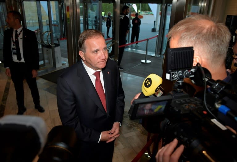 Prime Minister Stefan Lofven says the legislative elections are a 'referendum on the future of the welfare state'