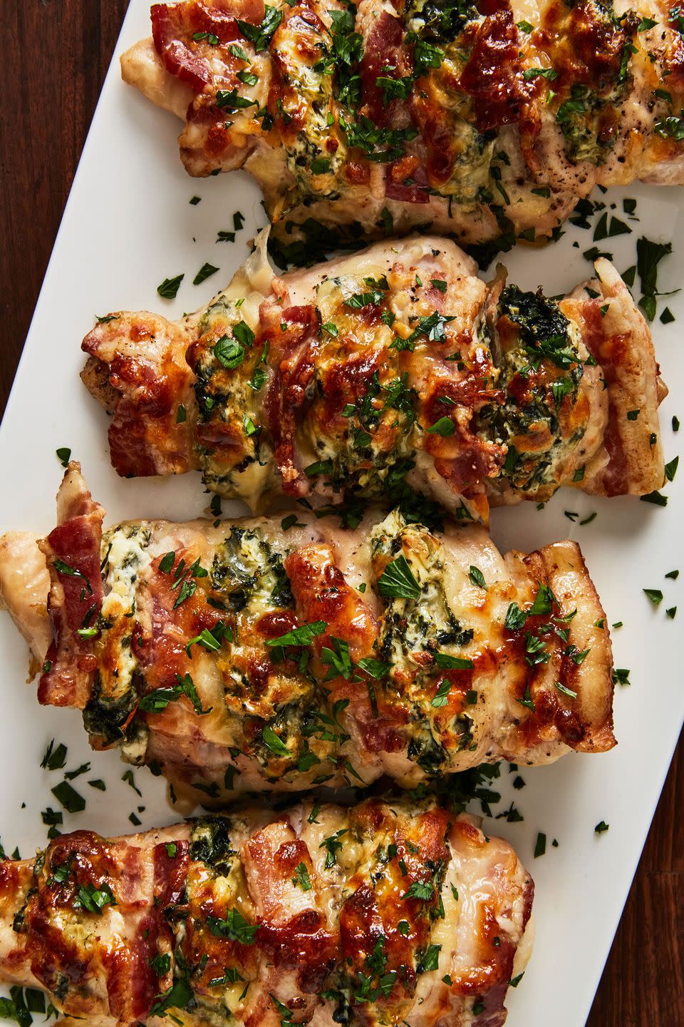 Bacon Spinach-Stuffed Chicken Breast