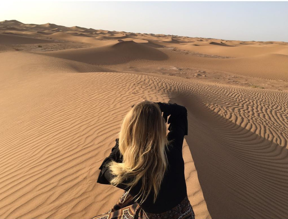 Dianna Agron captions this dramatic pic simply "magic." Our question: Is the Glee alum actually standing atop a Saharan dune or is that "magic" of the eye tricking variety? 