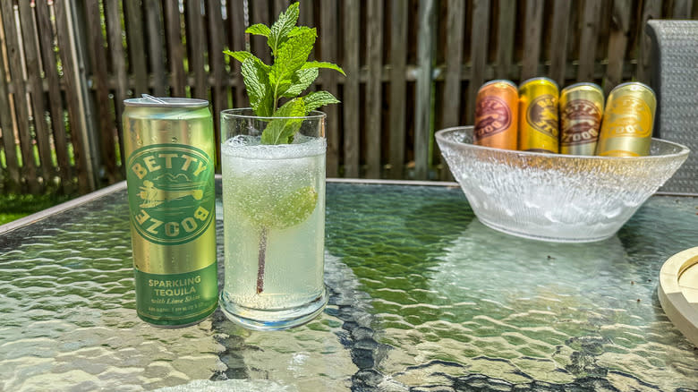 sparkling tequila with lime shiso