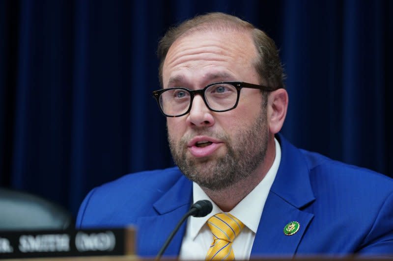 Chairman of the House Ways and Means Committee Rep. Jason Smith, R-Mo., says the bill "locks in $600 billion in pro-growth, pro-worker and pro-American tax policies," as he told reporters after the vote that "the numbers speak for itself." File photo by Bonnie Cash/UPI