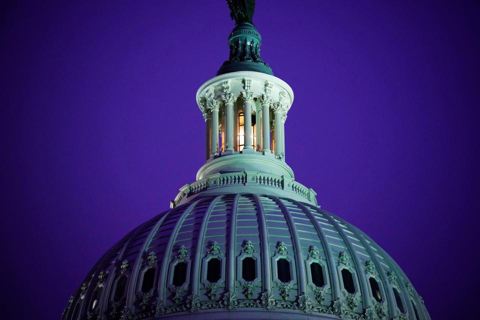 The U.C. Capitol is seen early, Monday, Oct. 26, 2020 in Washington, where Senate Republicans will work toward the confirmation of Judge Amy Coney Barrett to the Supreme Court.