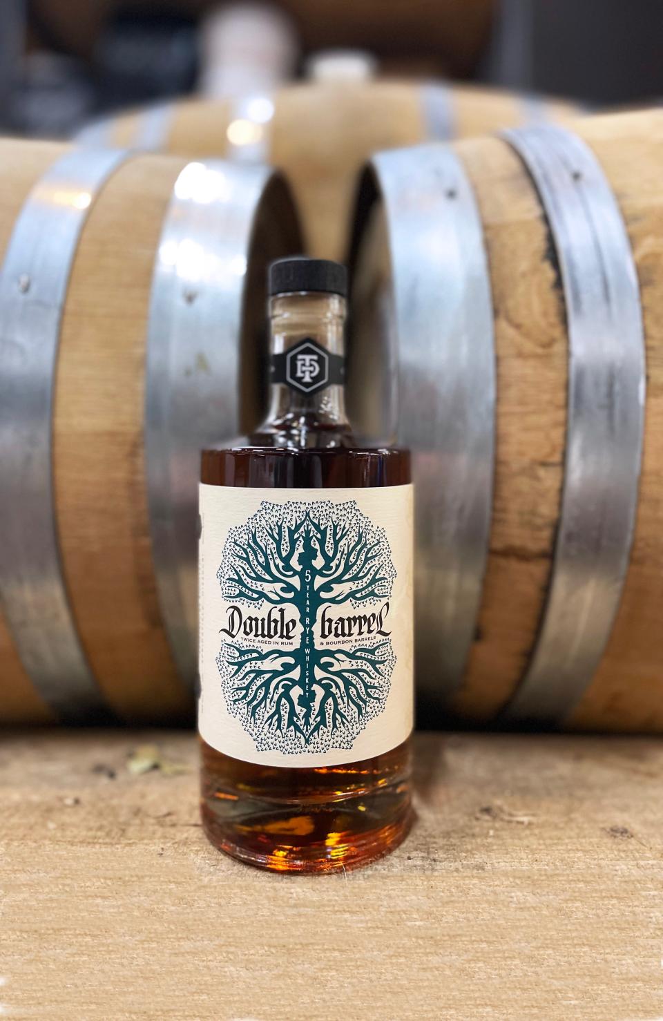 Double Barrel 5-year rye whiskey from Ty Iechyd Da Distillery, a brand of Springfield Brewing Company.