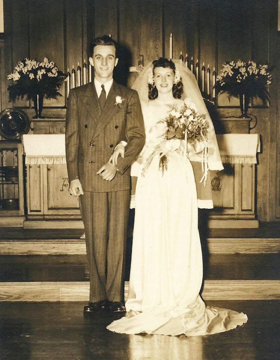 Franklin and Elaine Shank were married on June 16, 1947.