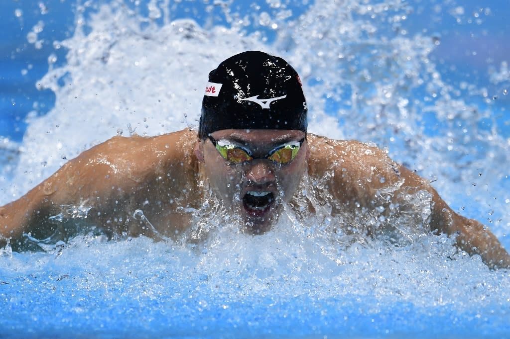 Singapore’s hopes for the SE Asian games include 100m butterfly Olympic champion Joseph Schooling, who irritated host Malaysia when he cheekily promised to “teach them a thing or two” in the pool (AFP Photo/Martin BUREAU)