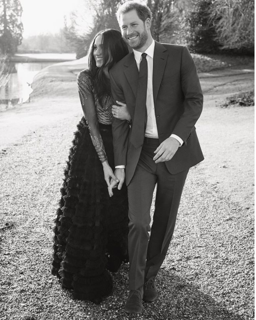 Kensington Palace released official images of the loved-up couple, taken by photographer Alexi Lubomirski at Frogmore House on the Windsor Castle property in Berkshire. Photo: Instagram/Kensington Palace