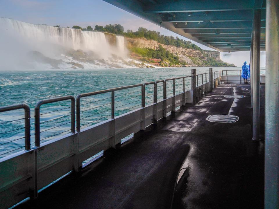Below deck Niagara Falls boat