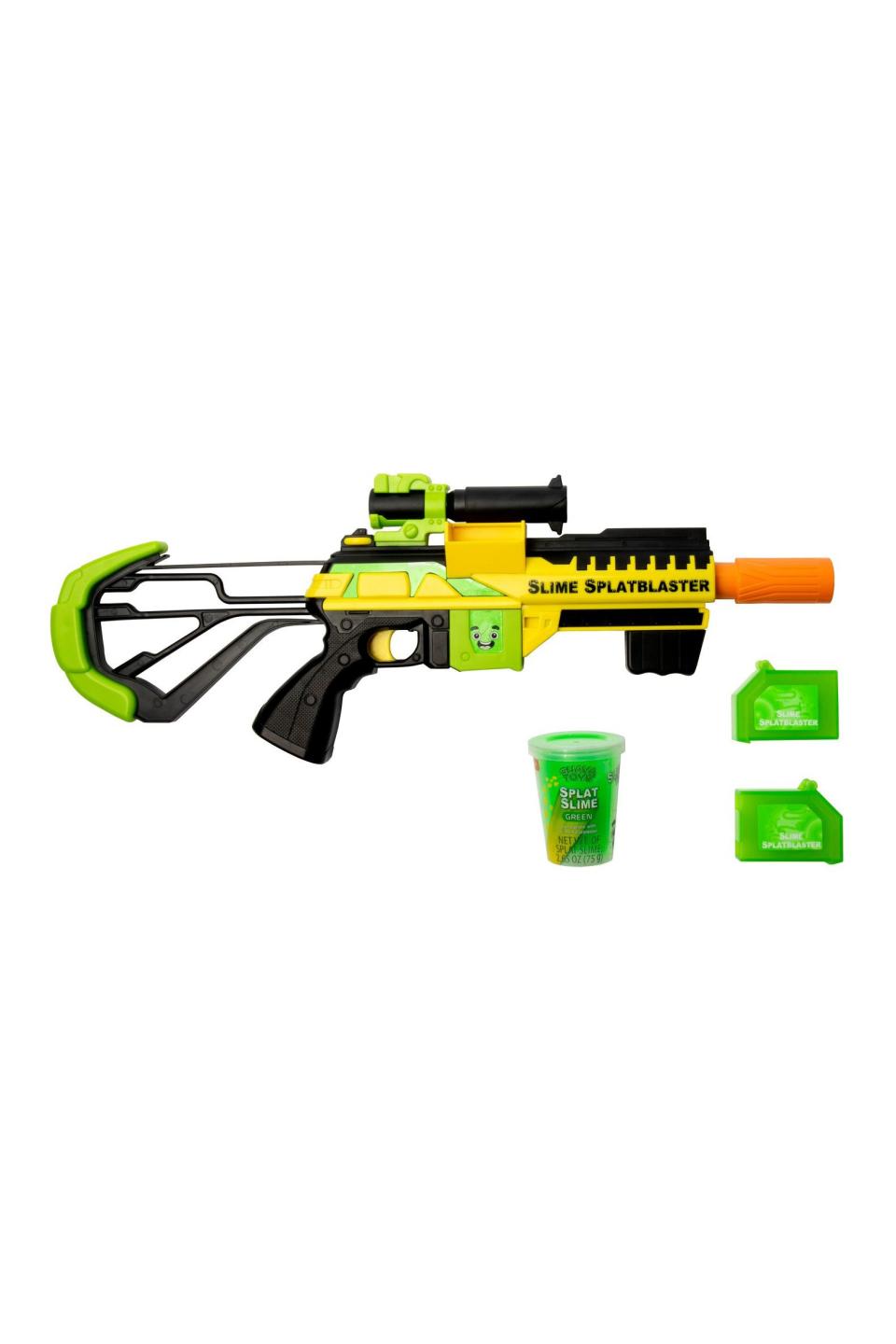 <p><strong>Guava Toys</strong></p><p>target.com</p><p><a rel="nofollow noopener" href="https://www.target.com/p/guava-toys-slime-splatblaster/-/A-53621101" target="_blank" data-ylk="slk:Shop Now;elm:context_link;itc:0;sec:content-canvas" class="link ">Shop Now</a></p><p>It's like a Nerf gun, but way more ooey-gooey. He'll love it.</p>