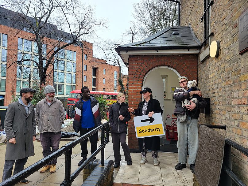 Community members at Museum of Homelessness in Finsbury Park.