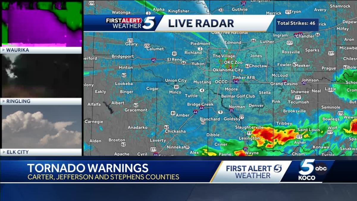 Tracking Severe Storms Moving Across Oklahoma 