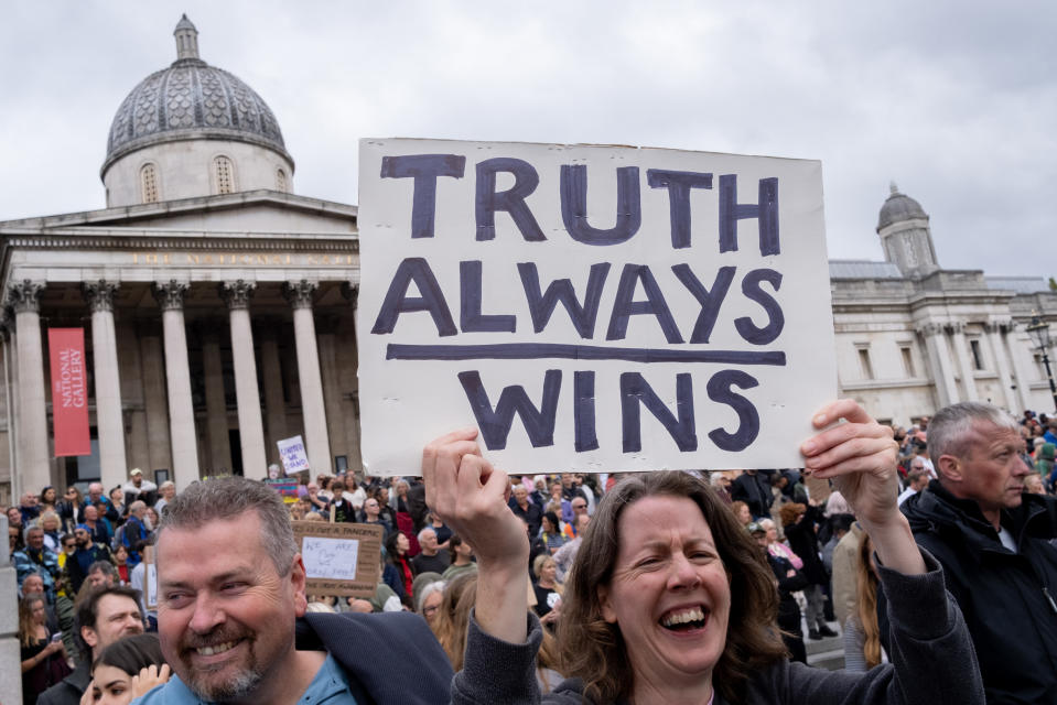 Conspiracy Theorists At Unite For Freedom Rally