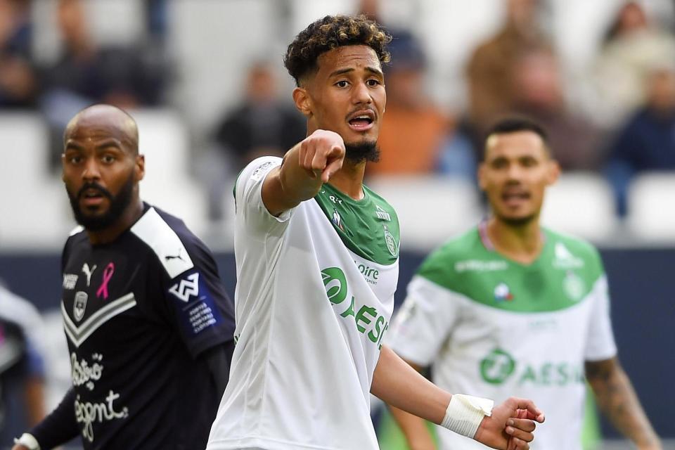 <p>Saliba played 15 games for Saint-Etienne last season</p>AFP via Getty Images