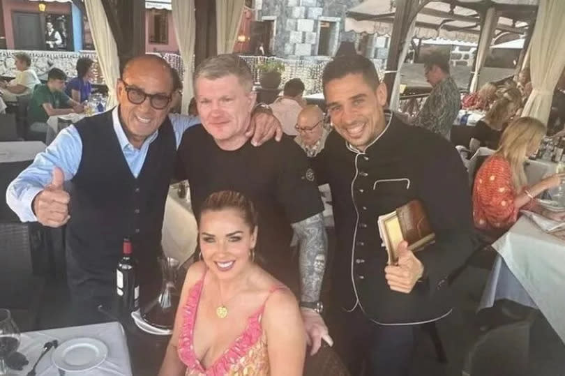 The pair holidaying together on the Canary Island where Ricky is a regular visitor -Credit:Ricky Hatton (Instagram)