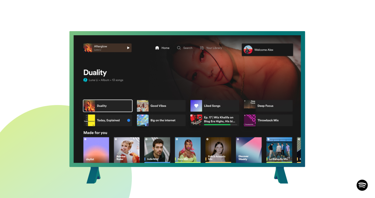 Spotify for TVs gets a new look and features to match the mobile app