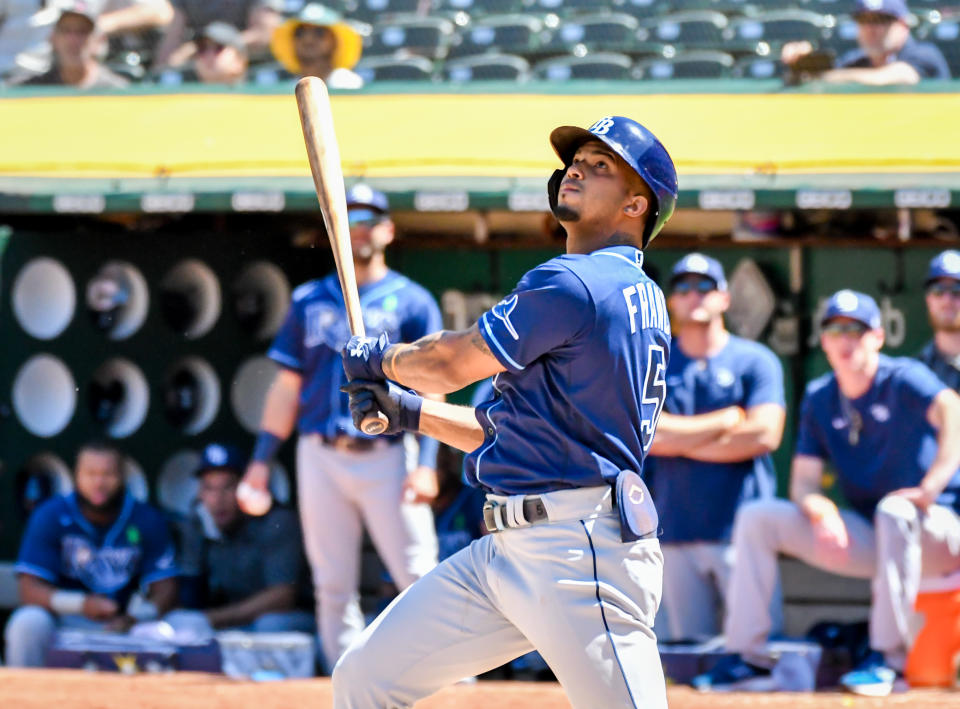 Wander Franco's recent struggles make him more realistic to acquire in fantasy baseball leagues. (Photo by Douglas Stringer/Icon Sportswire via Getty Images)