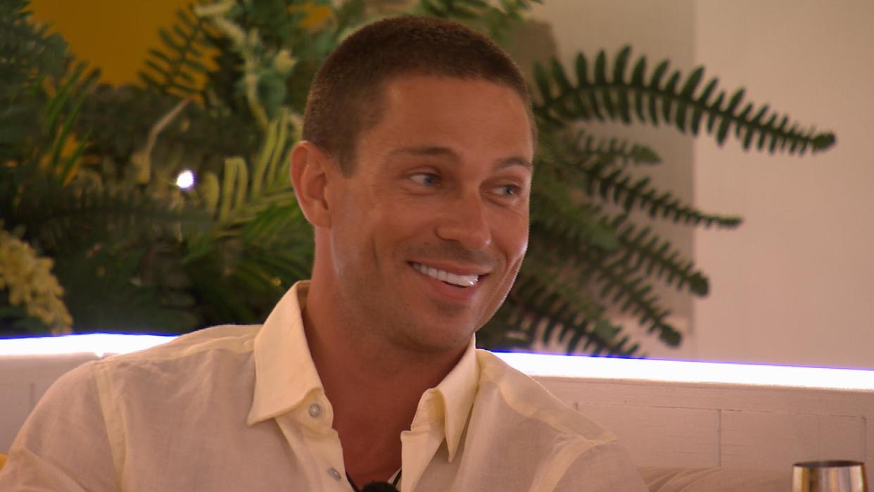 From ITV

Episode 25

Love Island SR11 on ITV2 and ITVX

Pictured: Joey

This photograph is (C) ITV plc and can only be reproduced for editorial purposes directly in connection with the programme or event mentioned above, or ITV plc. This photograph must not be manipulated [excluding basic cropping] in a manner which alters the visual appearance of the person photographed deemed detrimental or inappropriate by ITV plc Picture Desk.  This photograph must not be syndicated to any other company, publication or website, or permanently archived, without the express written permission of ITV Picture Desk. Full Terms and conditions are available on the website www.itv.com/presscentre/itvpictures/terms

For further information please contact:
michael.taiwo1@itv.com                              