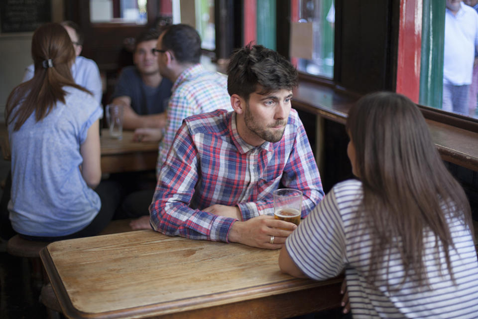 Couple at bar