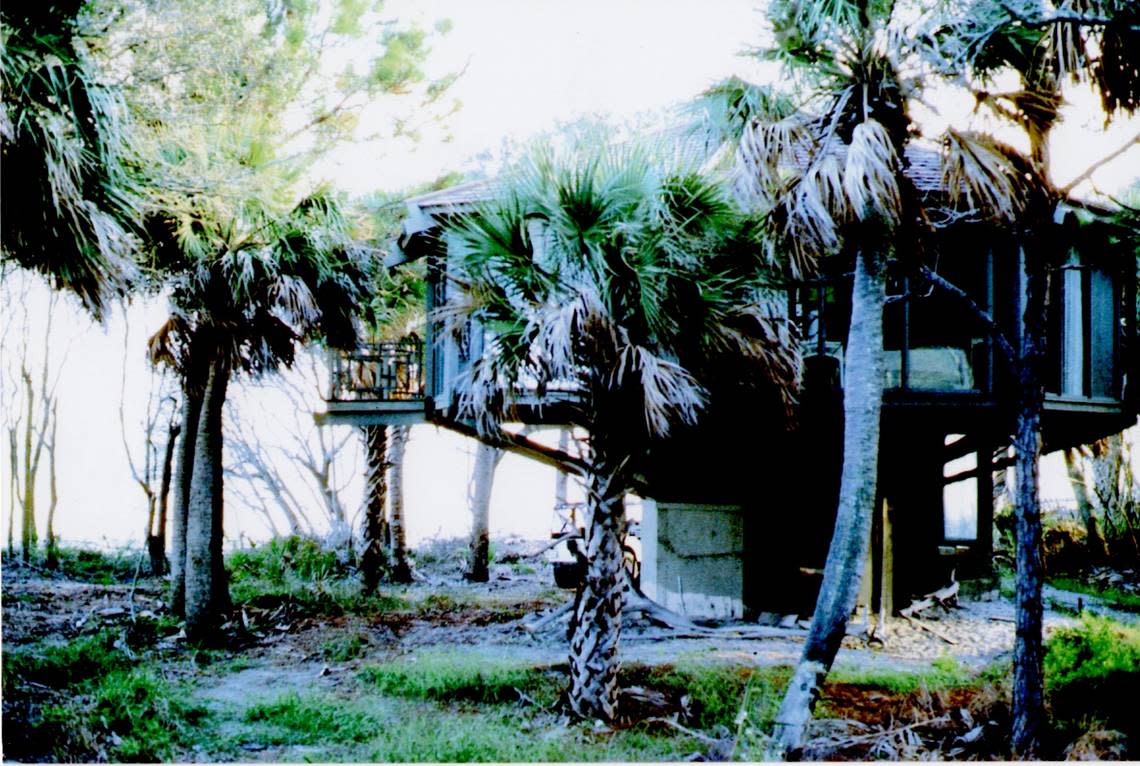 One of the mock ups of the toadstool houses former Georgia Sen. Eugene Holley intended to build when he owned Pritchards Island before it went up in Beaufort County’s auction block in 1979.