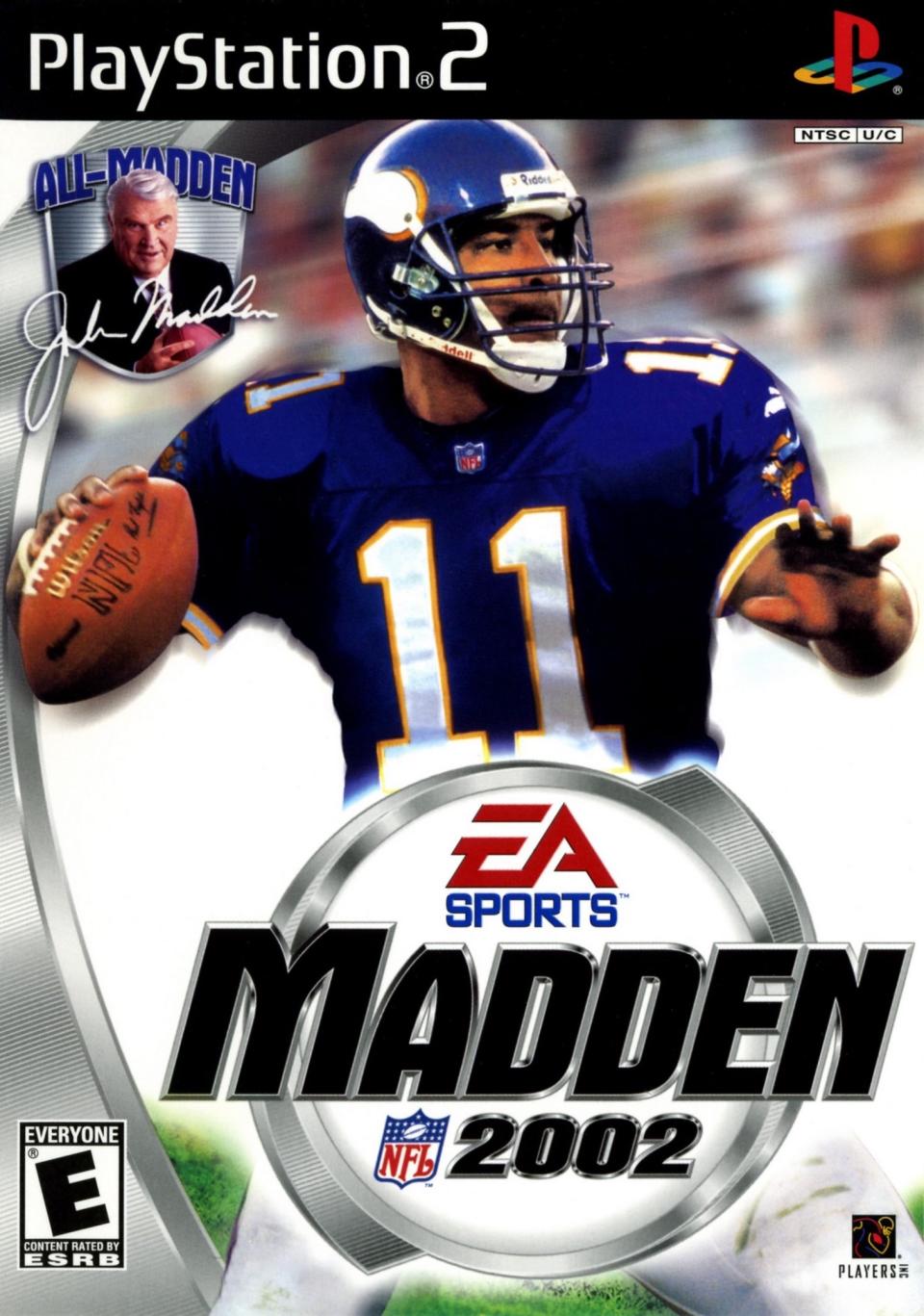 Madden 2002 cover (via EA Sports/Sony)