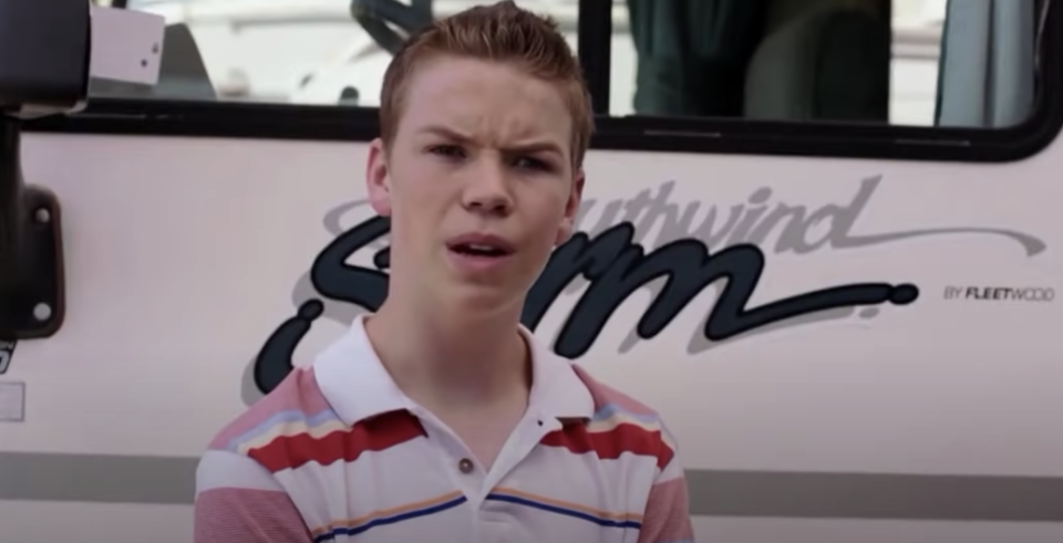 Will in "We're the Millers" standing by the camper