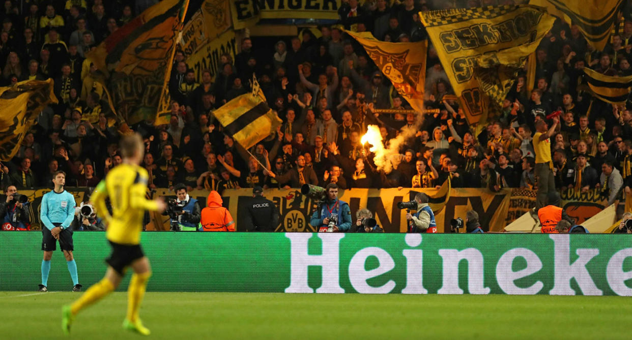 Die Fans unterstützten den BVB wieder großartig.