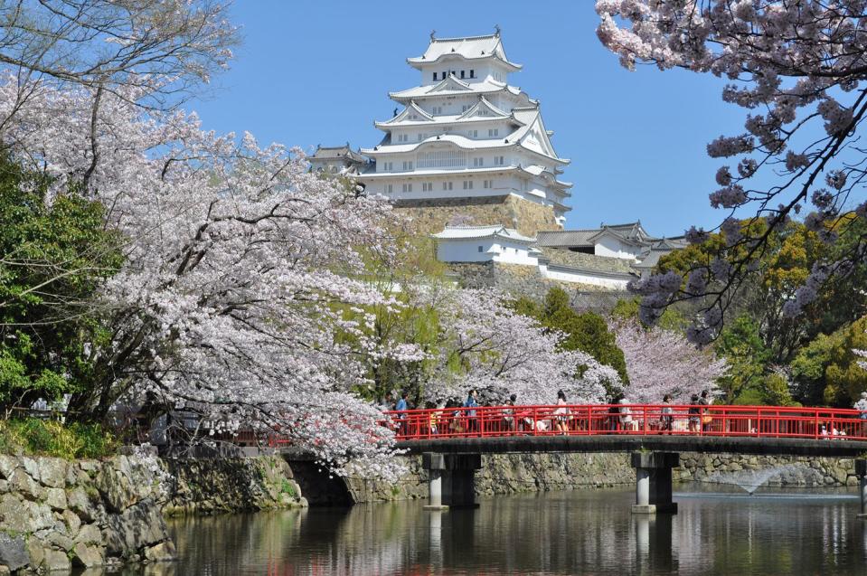 <p><em>April 6</em></p><p>Come for the cherry blossoms, stay for the castle. Designated as a UNESCO World Heritage Site, the over-400-year-old Himeji Castle is made up of more than 80 buildings and is home to 1,000 cherry blossom trees. On the agenda for the <a href="https://www.himeji-kanko.jp.e.adl.hp.transer.com/event/399" rel="nofollow noopener" target="_blank" data-ylk="slk:Himeji Castle Cherry Blossom Viewing Festival;elm:context_link;itc:0;sec:content-canvas" class="link ">Himeji Castle Cherry Blossom Viewing Festival</a> is an opening ceremony, a 100 koto (Japanese string instrument) performance, a Shamisen & Japanese drum performance and a <a href="https://www.womansday.com/life/real-women/a25832376/open-mics-for-struggling-teens/" rel="nofollow noopener" target="_blank" data-ylk="slk:poetry reading;elm:context_link;itc:0;sec:content-canvas" class="link ">poetry reading</a>. <br></p>