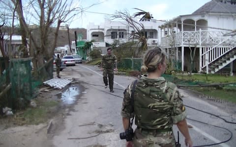 relief operation in Anguilla - Credit: Royal Logistics Corps