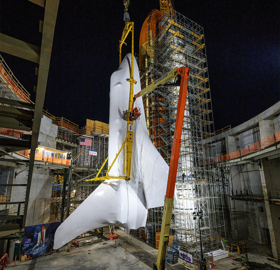 Endeavour space shuttle at the California Science Center