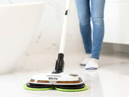 Get this cordless electric mop that polishes and scrubs at the