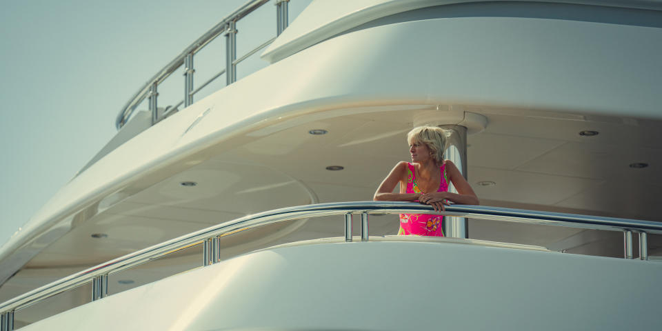 Diana on the yacht (Daniel Escale/Netlfix)