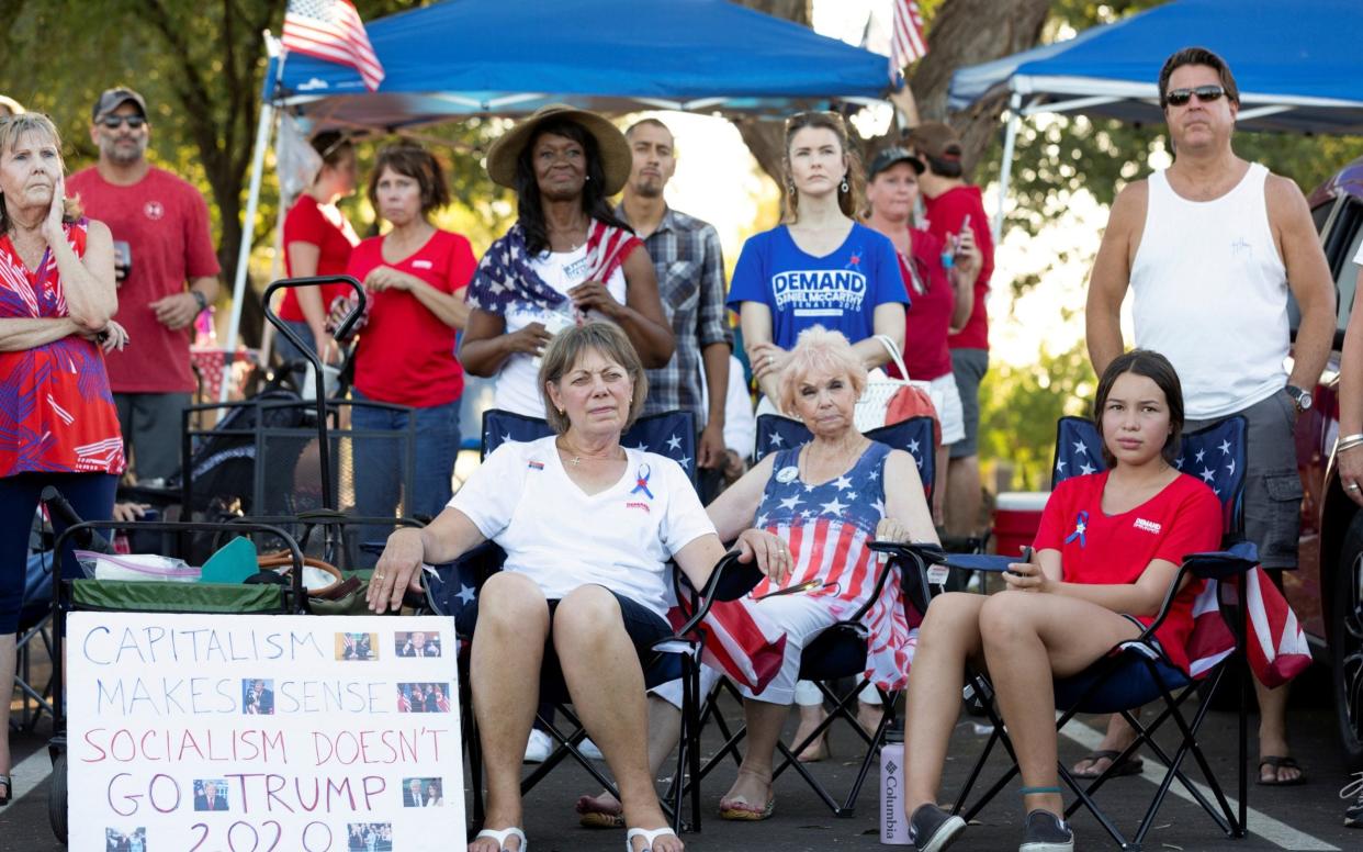 People protest against new coronavirus restrictions - Cheney Orr/Reuters