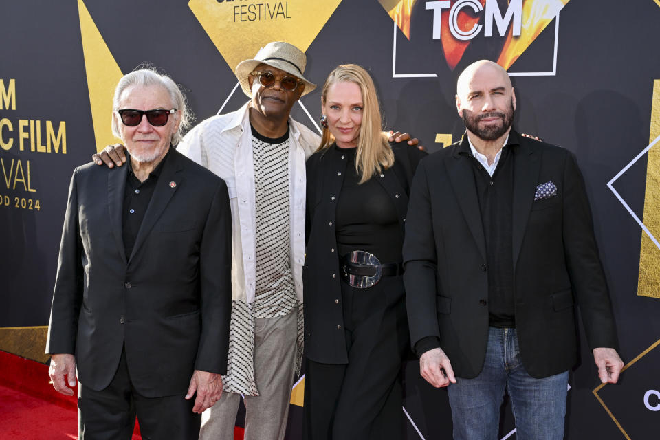 Harvey Keitel, Samuel L. Jackson, Uma Thurman and John Travolta