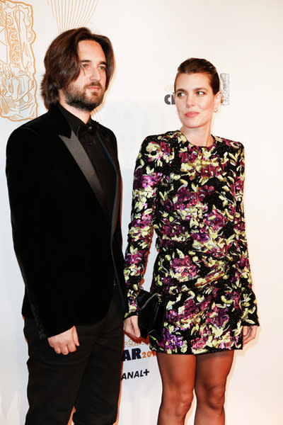 charlotte casiraghi and dimitri rassam at cesar awards