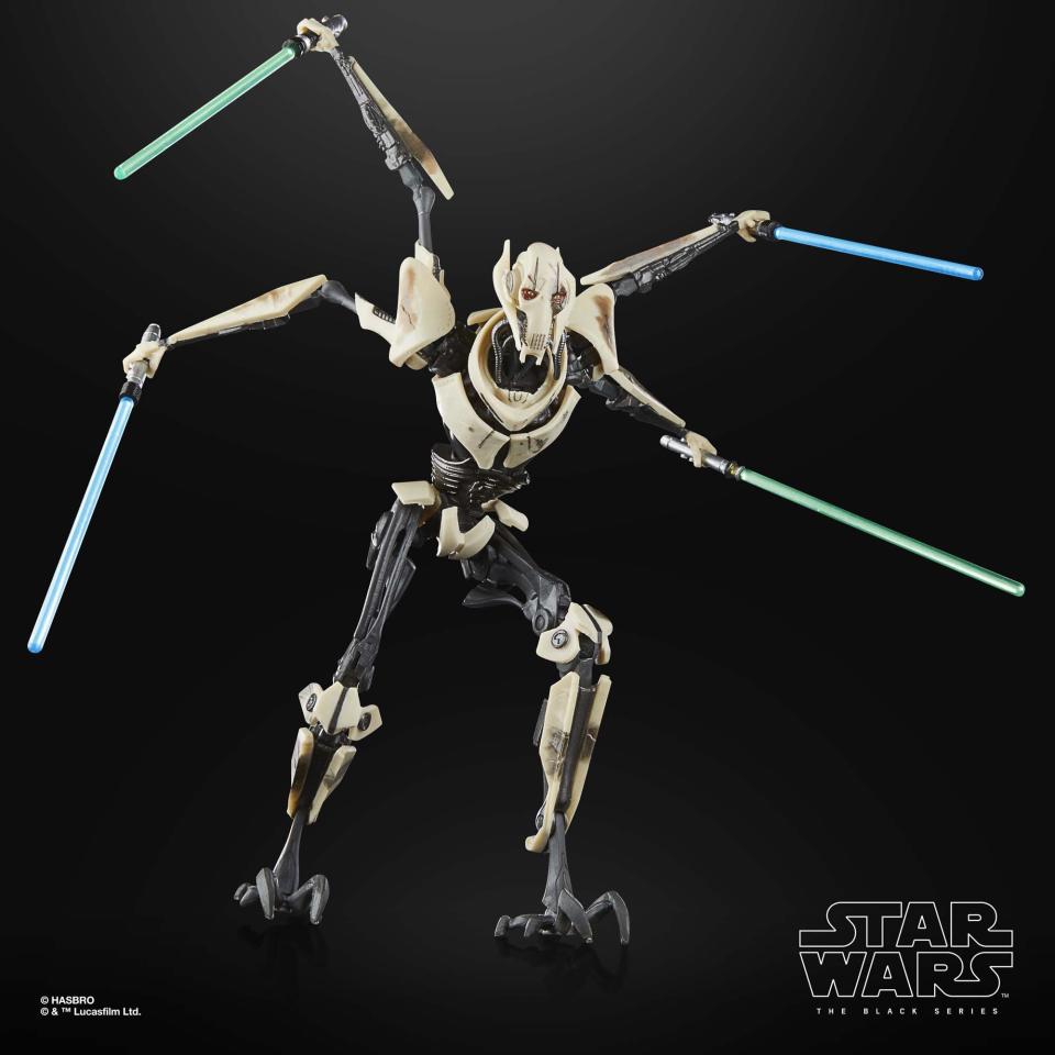 General Grievous (Battle Damaged) action figure posed against a black background