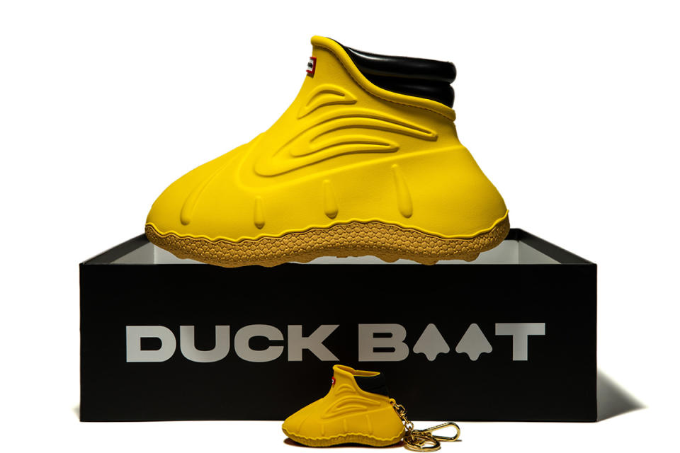 FCTRY LAb, NLE Choppa, Duck Boot, boots, yellow boots