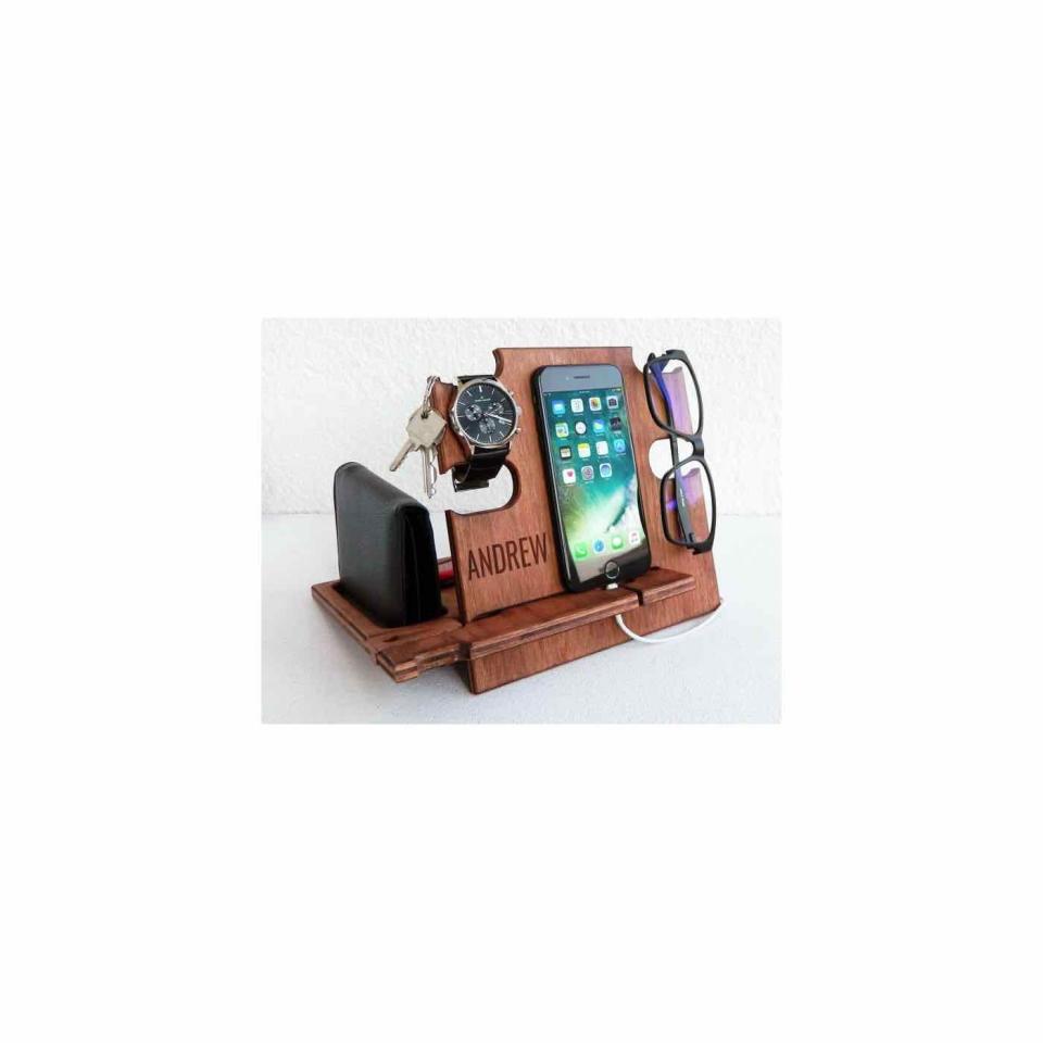 10) Wooden Docking Station