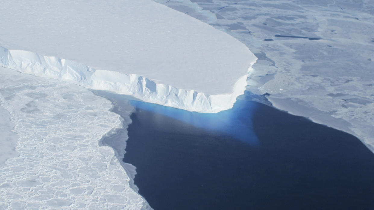 The Thwaites Glacier in Antarctica is seen in this undated NASA image. (NASA handout via Reuters)
