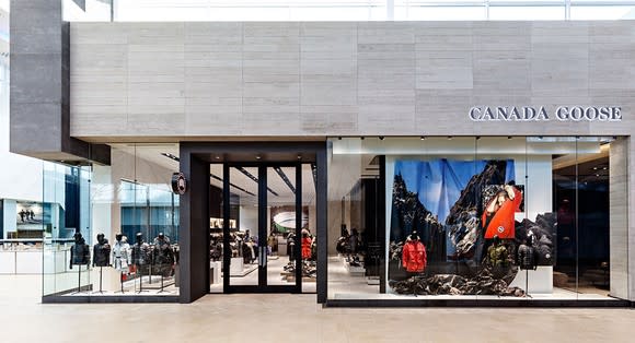 Canada Goose Toronto flagship store exterior.