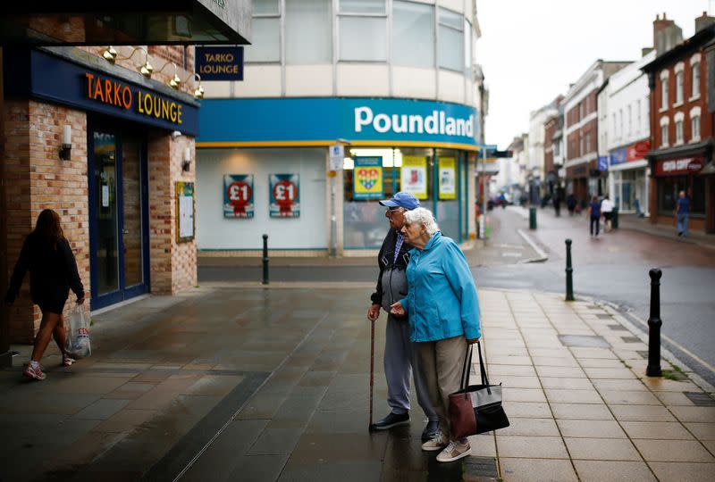 People walk down the High Street in Barnstaple