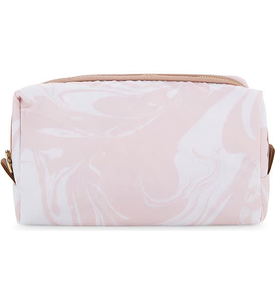 Sweet and Sour Pink Marble Make-Up Bag