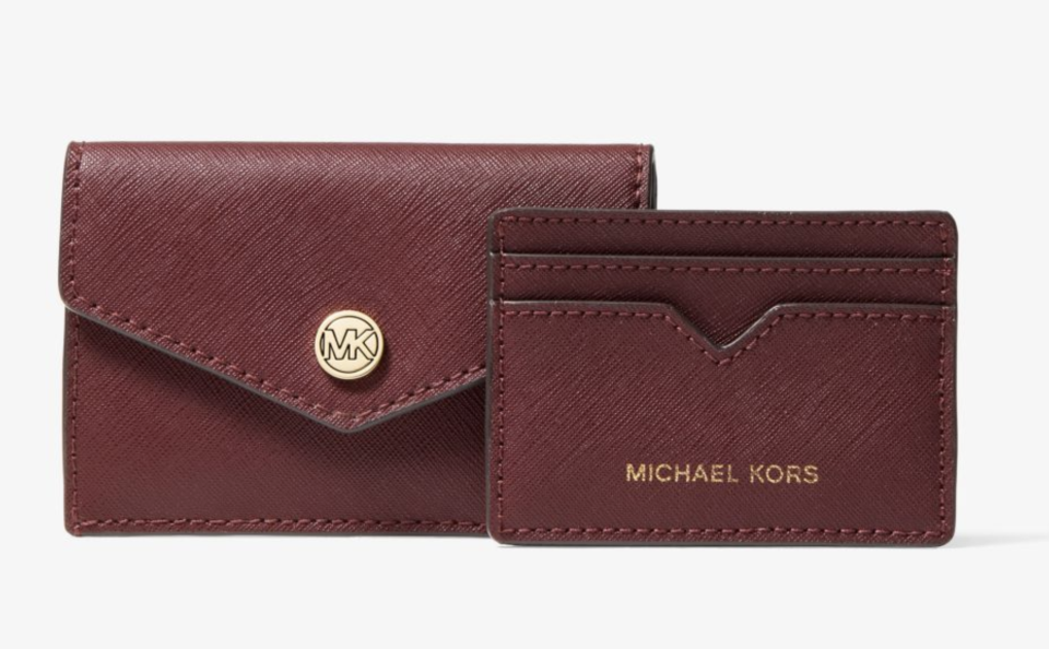 Small Saffiano Leather 3-in-1 Card Case (Photo via Michael Kors)