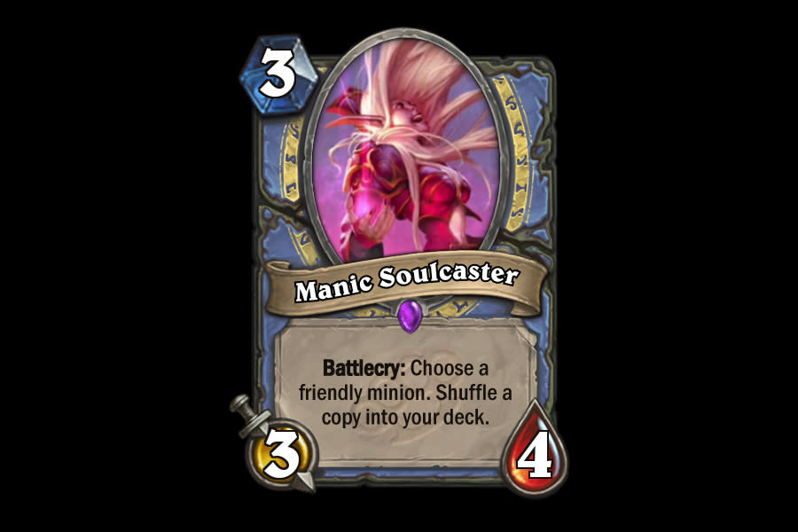 <p>Sometimes, you want another copy of that Cult Sorcerer. Or Bloodmage Thalnos. Or Ragnaros. Sometimes, this Soulcaster will snowball the game with extra copies of your bombs. </p>