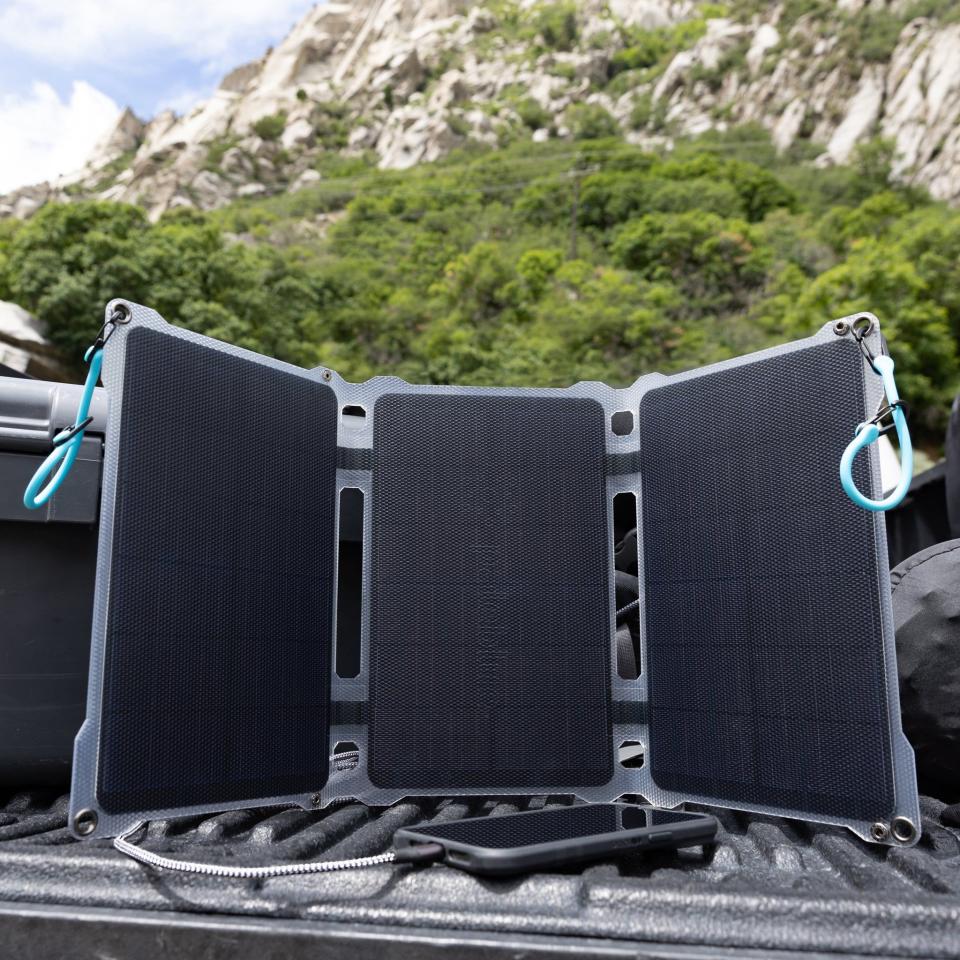 <p><a href="https://go.redirectingat.com?id=74968X1596630&url=https%3A%2F%2Fpaleblueearth.com%2Fproducts%2Fapproach-portable-solar-panels%3Fvariant%3D44211420004589&sref=https%3A%2F%2F" rel="nofollow noopener" target="_blank" data-ylk="slk:Shop Now;elm:context_link;itc:0;sec:content-canvas" class="link ">Shop Now</a></p><p>Approach Solar Charger</p><p>paleblueearth.com</p><p>$149.99</p>