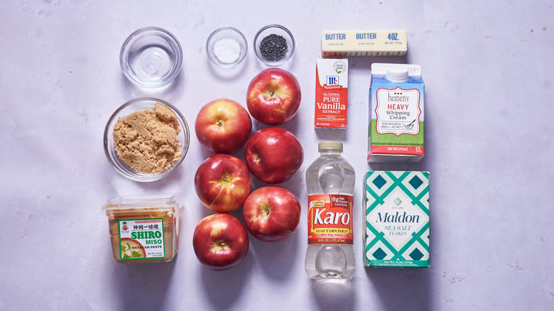 ingredients on a table