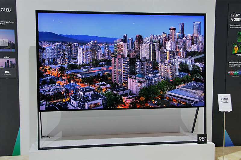 What's next after 4K QLED? Well, an 8K QLED TV, of course! (Not ready for market yet, obviously.)