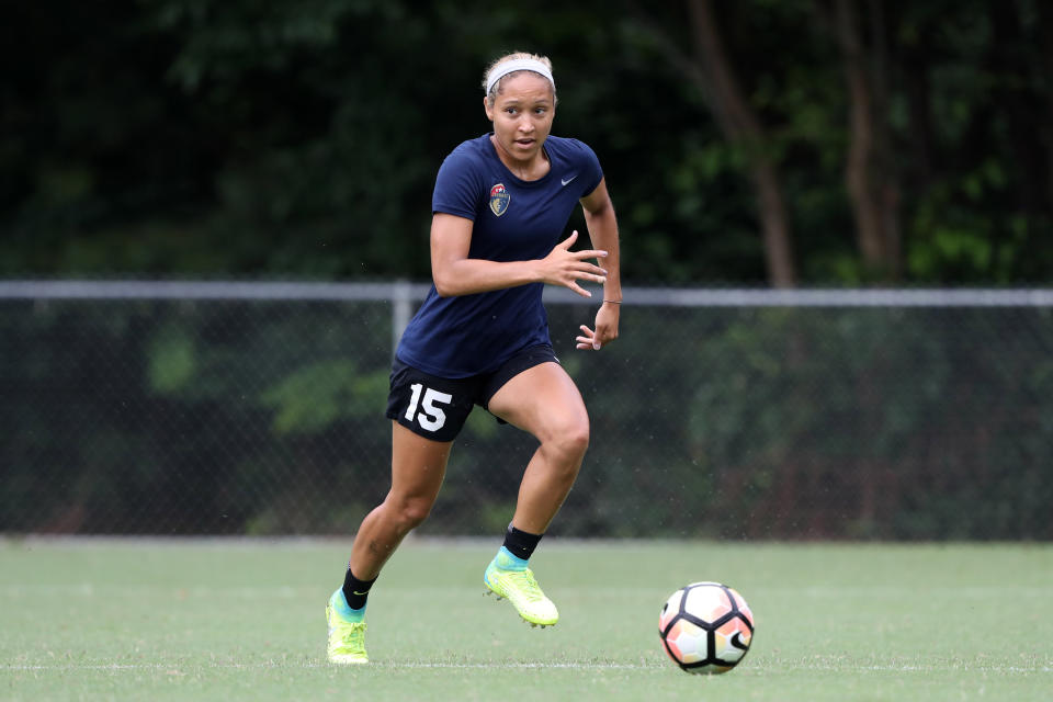 Jaelene Hinkle was cut from the U.S. Women’s National Team training roster just five days after being added to the team. (Getty)