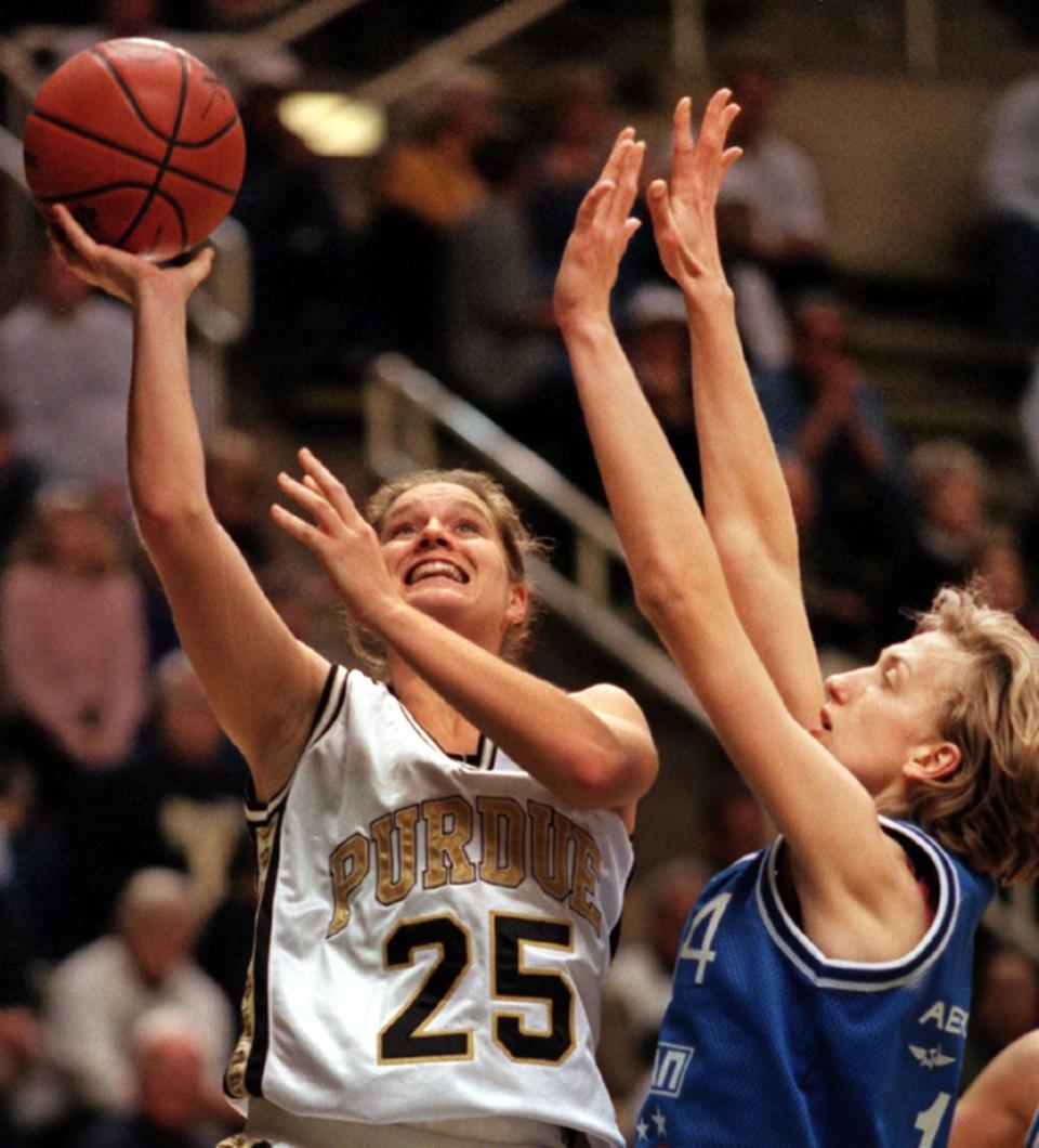Former Purdue center Mackenzie (Curless) Graft is one of 18 honorees on the women's Indiana Basketball Hall of Fame Silver Anniversary team.