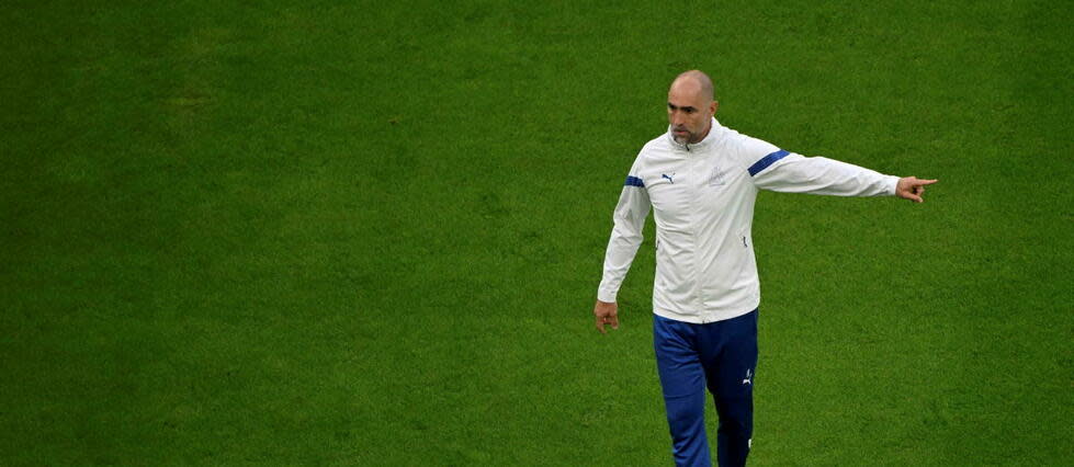 L'entraîneur croate de l'Olympique de Marseille Igor Tudor avant le match contre Brest, au Stade Vélodrome, à Marseille (Bouches-du-Rhône), le 27 mai 2023.   - Credit:Nicolas Tucat/AFP