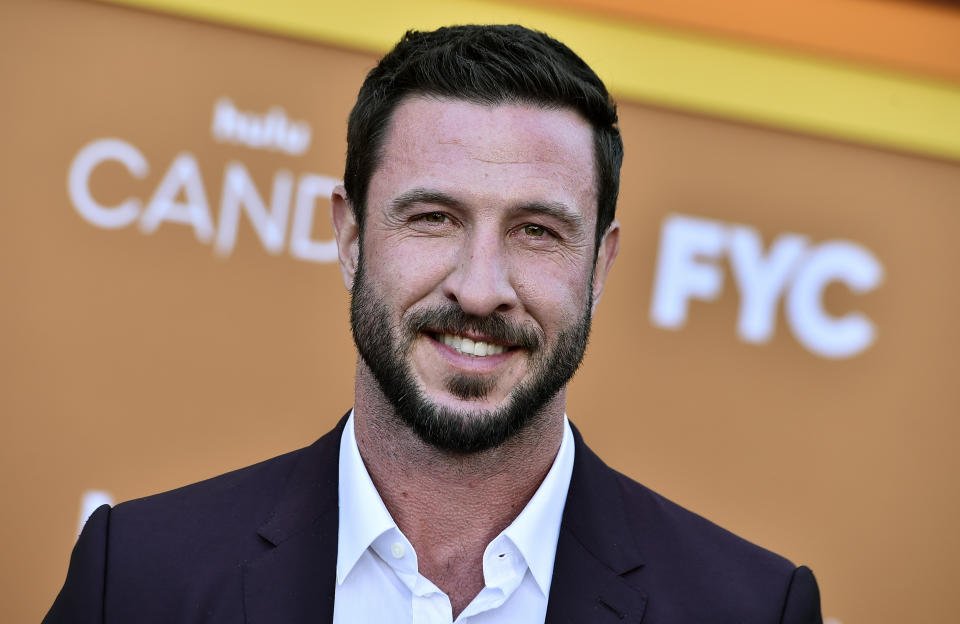 Pablo Schreiber arrives at the Los Angeles premiere of "Candy," on Monday, May 9, 2022, at El Capitan Theatre. (Photo by Jordan Strauss/Invision/AP)