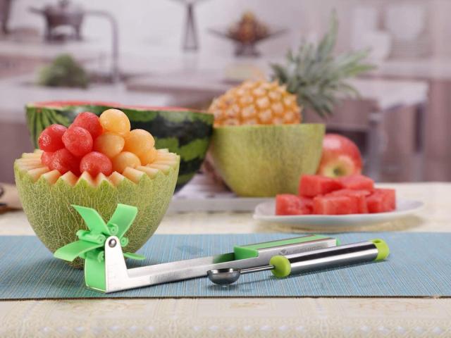 Stainless Steel Watermelon Slicer Cutter Knife Corer Fruit